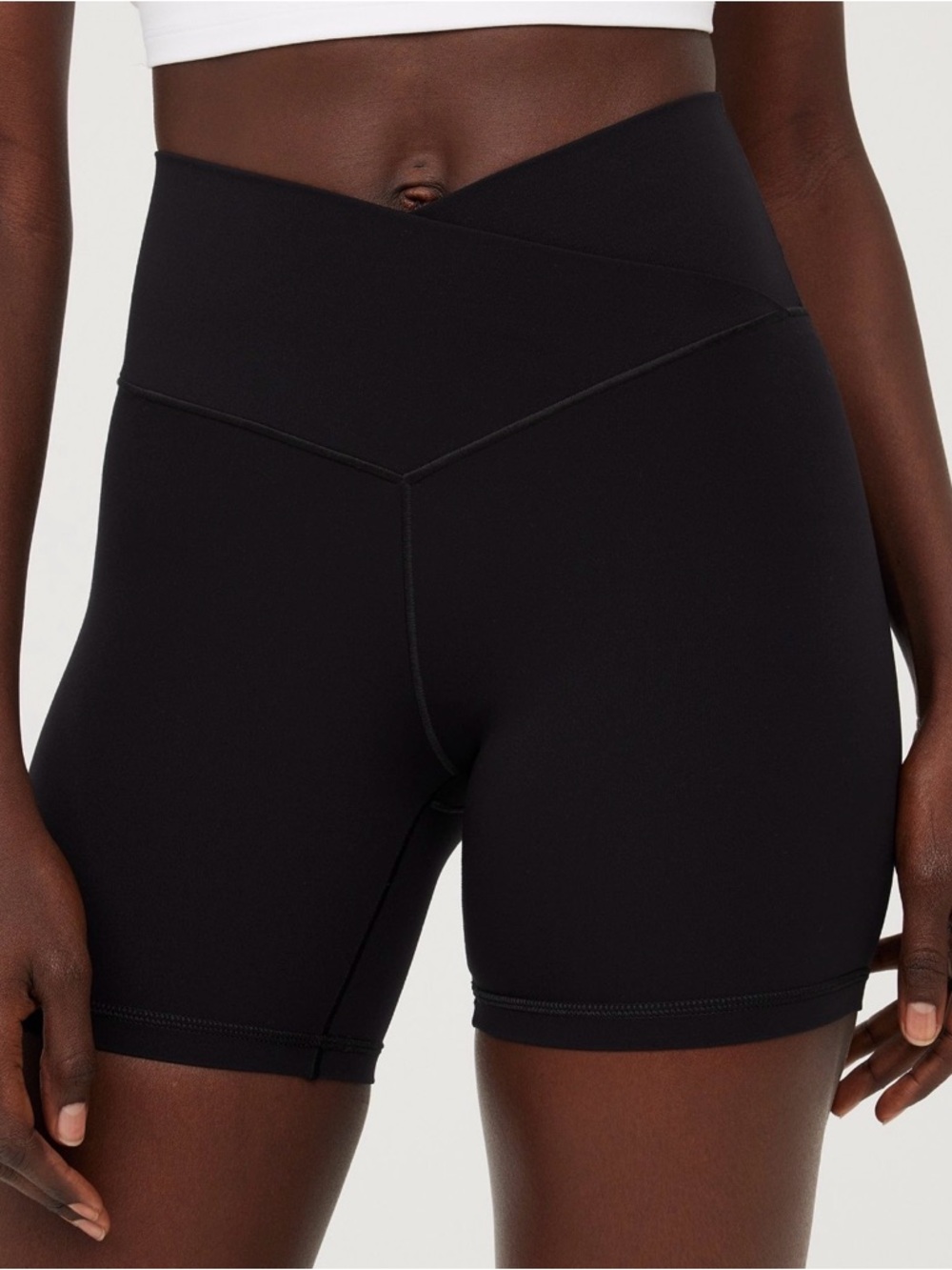 Offline By Aerie Biker Black Shorts 5”